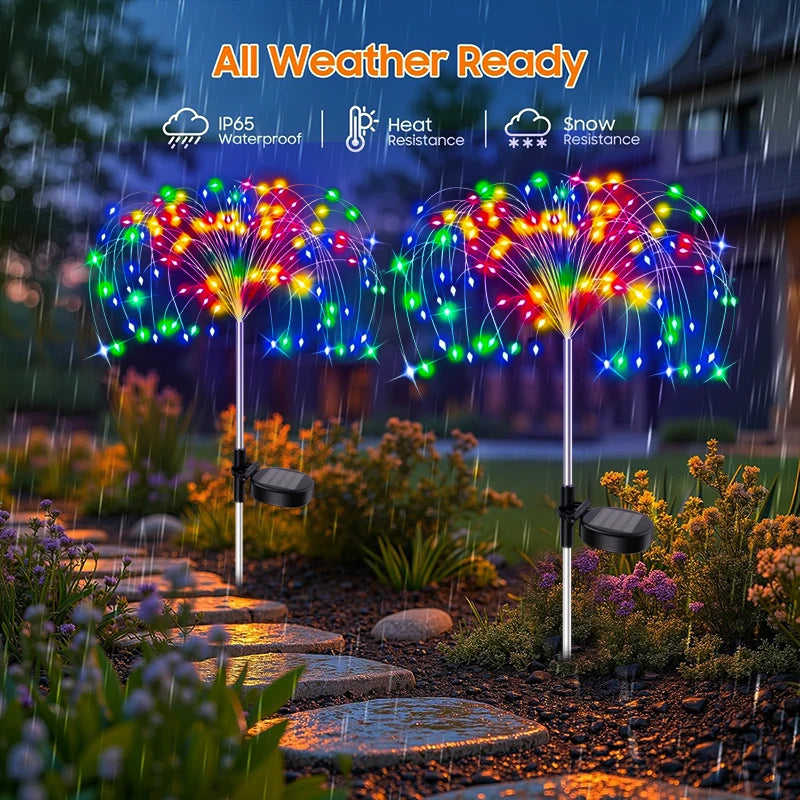 Solar Dandelion Firework Garden Lights – IP65 Waterproof LED Solar Garden Light HIP