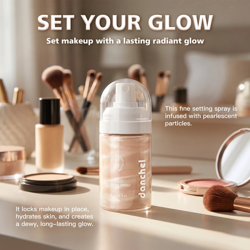 Luminous Setting Spray Dewy Plump Looking Skin Lasting Hydration Blends Seamlessly Natural Finish Daily Face Makeup Cosmetics HIP