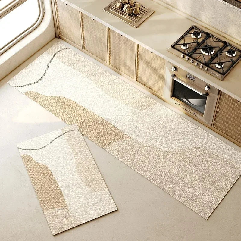 Boho Abstract Kitchen Mat Set – Non-Slip Washable Floor Runner Kitchen Floor Mat HIP 4 2pc40x60-40x120felt