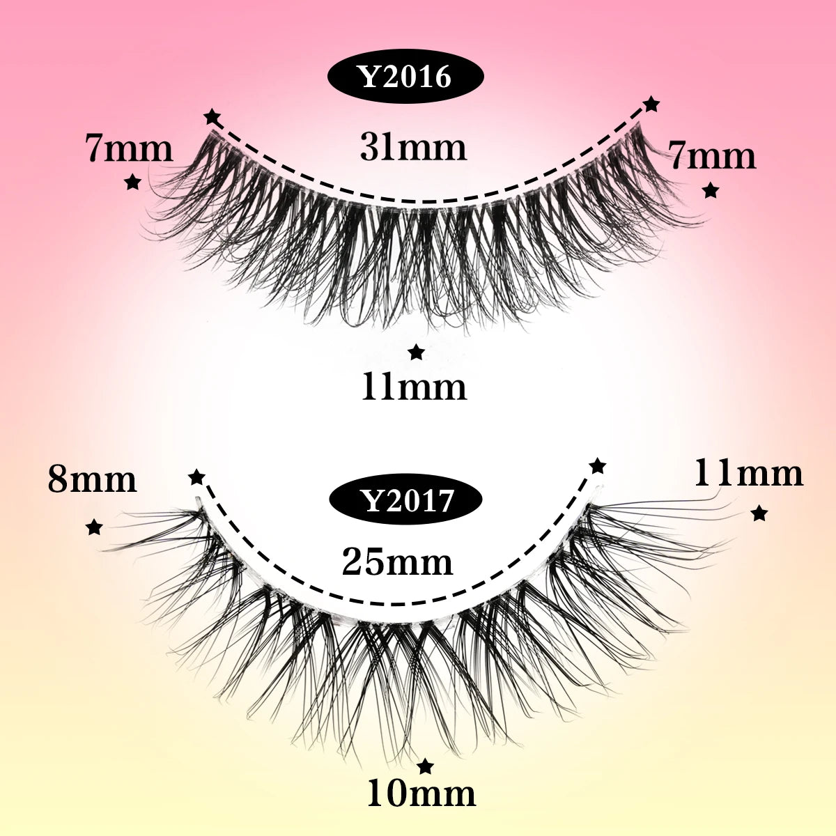 YSDO 5/10 Pairs Natural Eyelash Extension Hand Made Maquilagem Fluffy Fake Half Lashes Soft 3D Mink Lashes Makeup Faux Cilios HIP