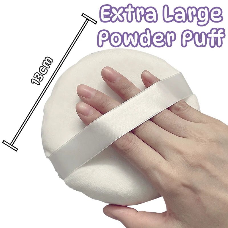 13cm Extra Large Velvet Powder Puff – Face & Body Setting Powder Puff HIP