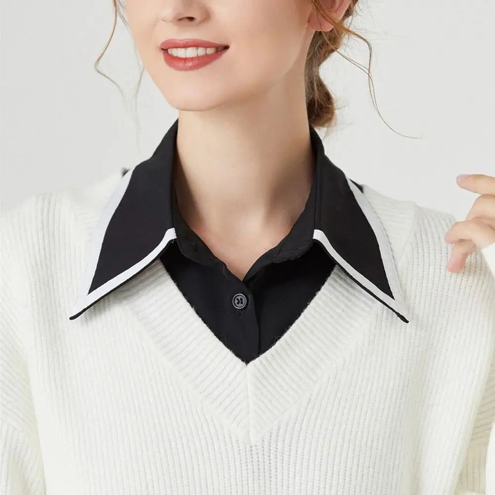 Detachable Fake Collar for Women – Vintage Lapel Neckwear Detachable Collar HIP