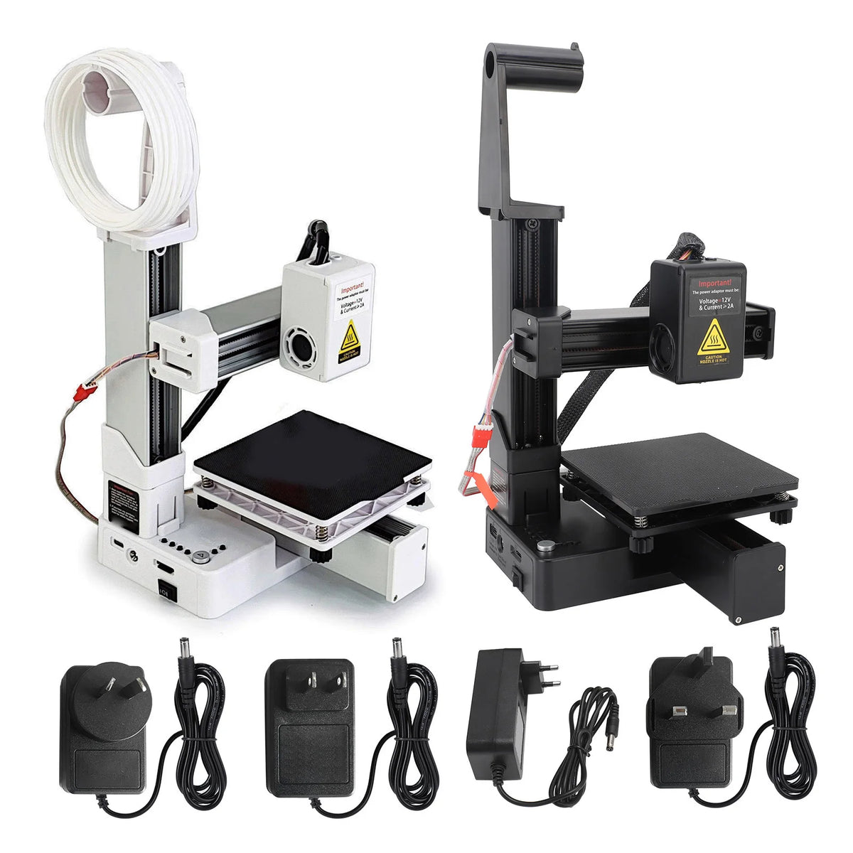 Small 3D Printer All Metal Nozzle Efficient Frequency Division Multiplexing Small 3D Printer Rapid Heating for Handcraft HIP