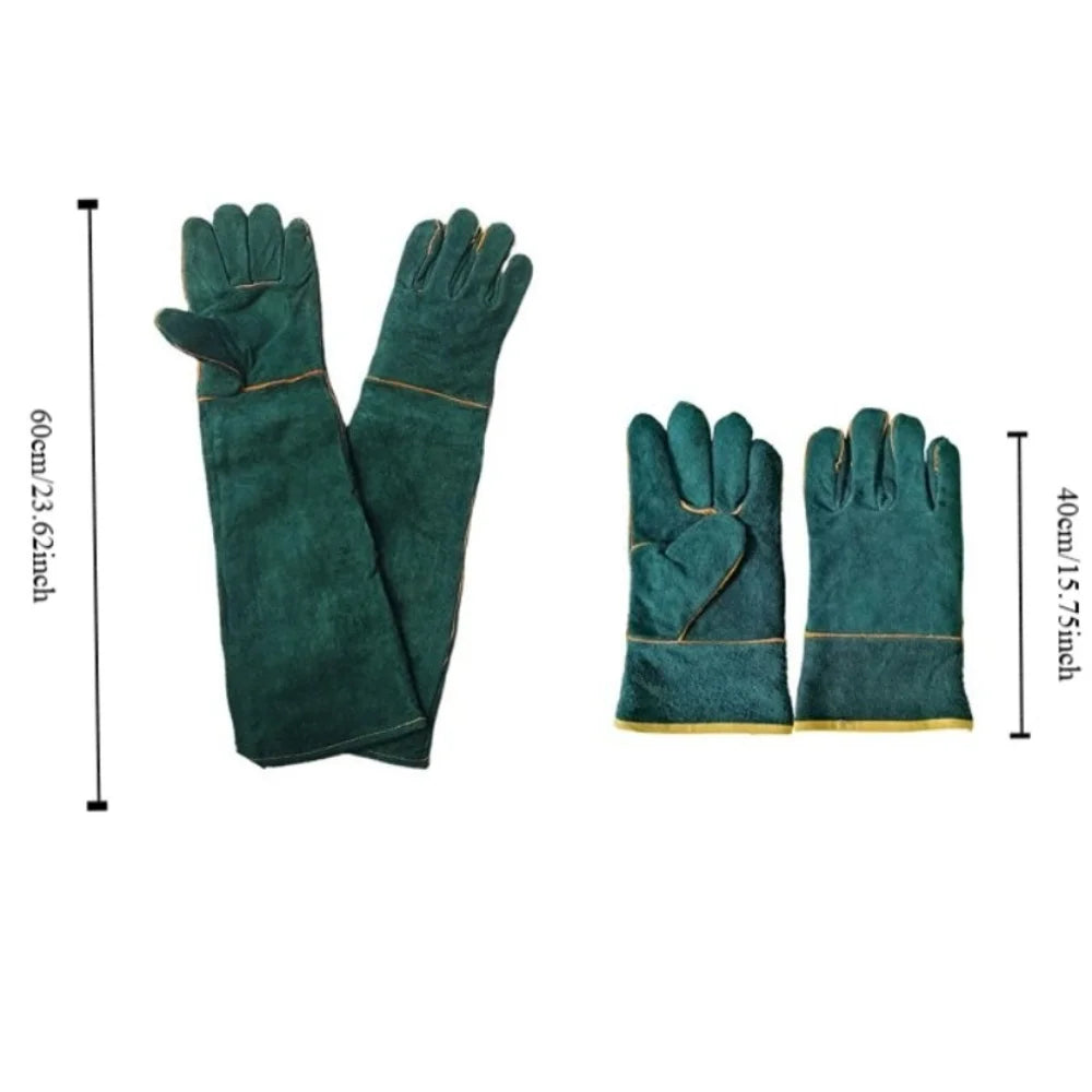 Leather Pet Handling Gloves – Bite & Scratch Resistant Pair Pet Handling Gloves HIP