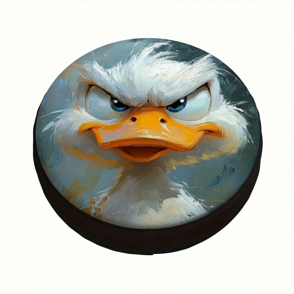 Cute Duck Spare Tire Cover – 100% Polyester Outdoor Wheel Spare Tire Cover HIP