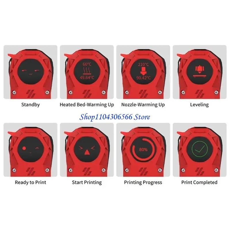 KNOMI V2.0 Round Circular Display for 3D Printer Heads 3D Printer Display HIP China Mainland
