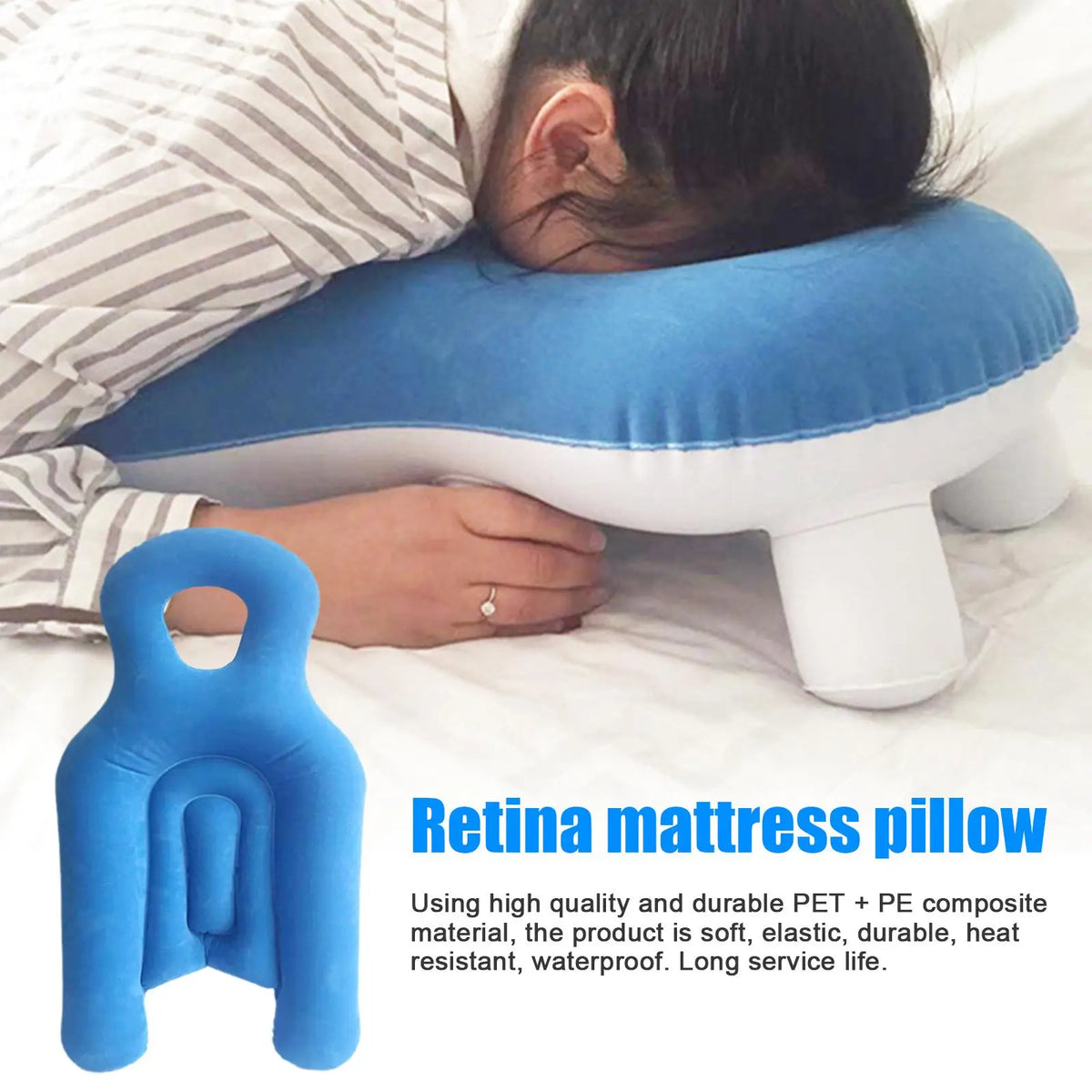 Face Down Pillow After Eye Surgery Inflatable Retina Lying Pillow Portable Prone Pillow Sleeping Vitrectomy Recovery Equipment HIP