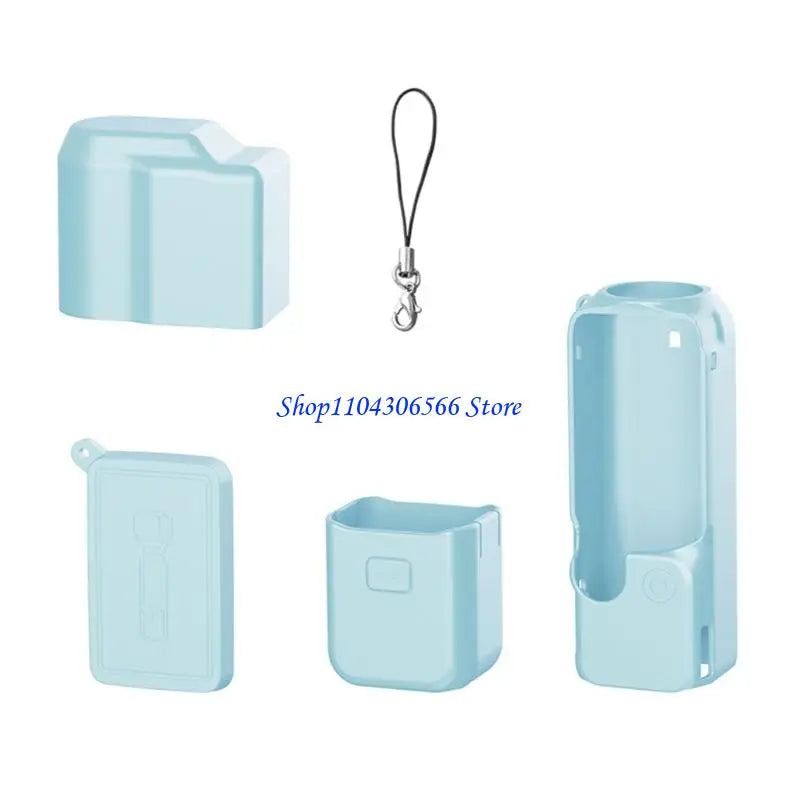 Shockproof Silicone Case for DJI Pocket 4 Action Camera Camera Silicone Cover HIP mint green CN