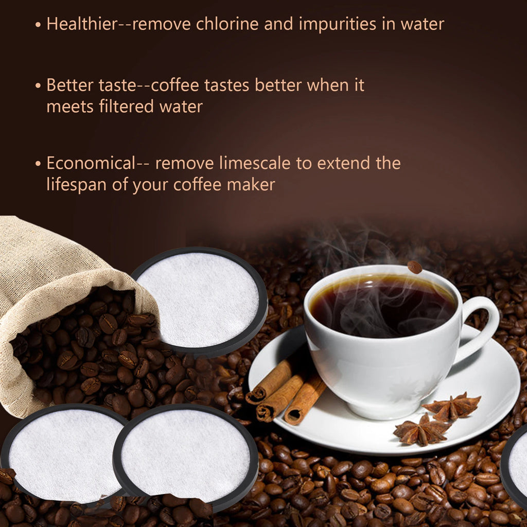12pcs Coffee Water Filter Disk Replacement Filter Coffee Filter Compatible with Mr.Coffee Maker Machine Coffee Machine Accessory HIP