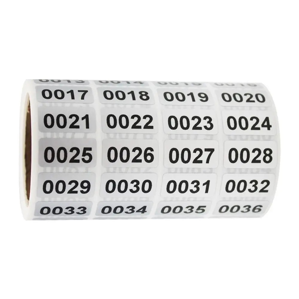 2000 Self-Adhesive Number Stickers – Black Inventory Labels Inventory Label Stickers HIP -