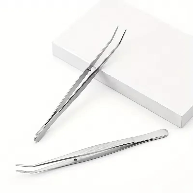 Stainless Steel Aquarium Tweezers – Elbow Tongs & Feeding Tool Aquarium Tweezers HIP