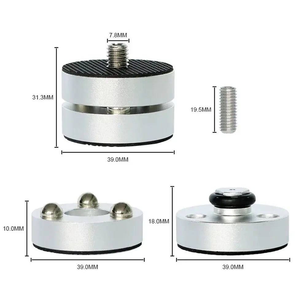 HiFi Audio Isolation Feet – CNC Aluminum Magnesium Alloy Audio Isolation Feet HIP