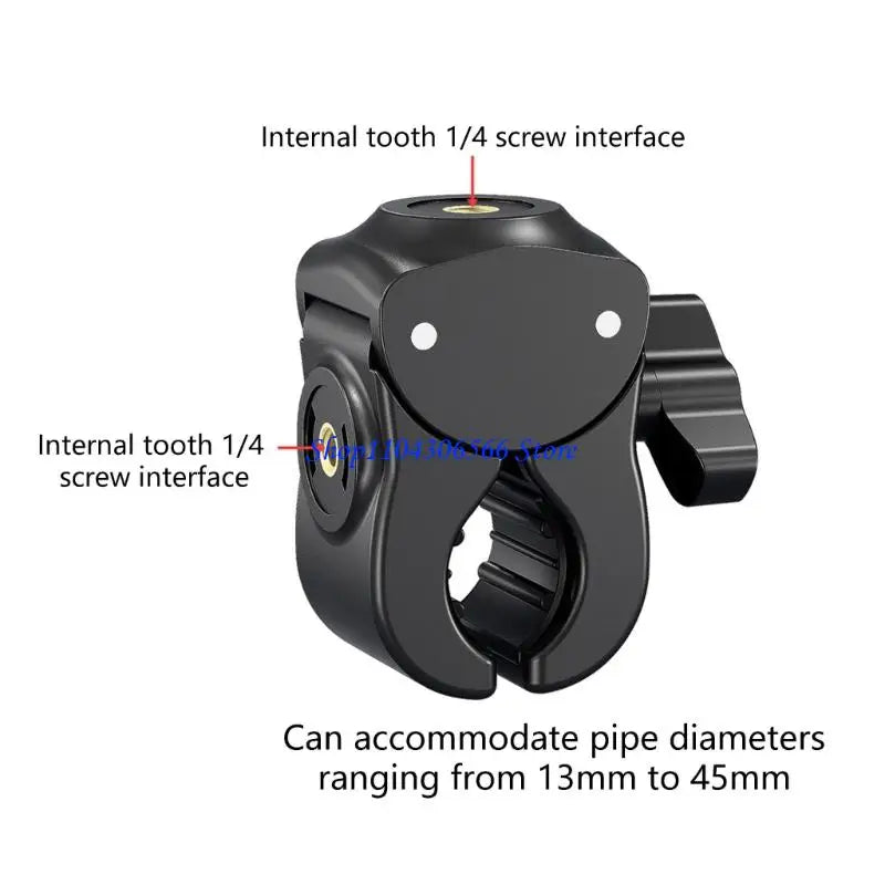Dual 1/4" & 3/8" Screw Mount Camera Clamp – Tripod Accessory Camera Mount Clamp HIP CN