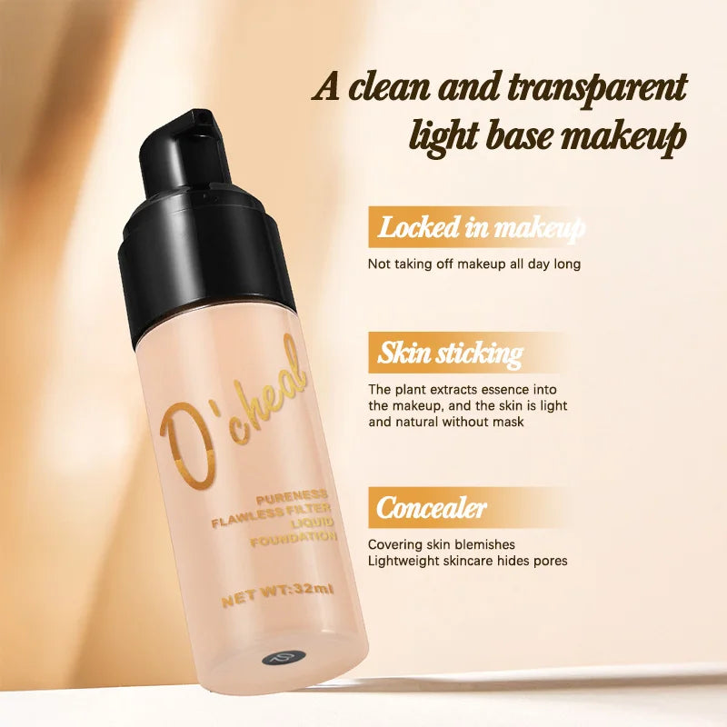 OCHEAL Full Coverage Liquid Foundation & Concealer BB Cream Liquid Foundation HIP