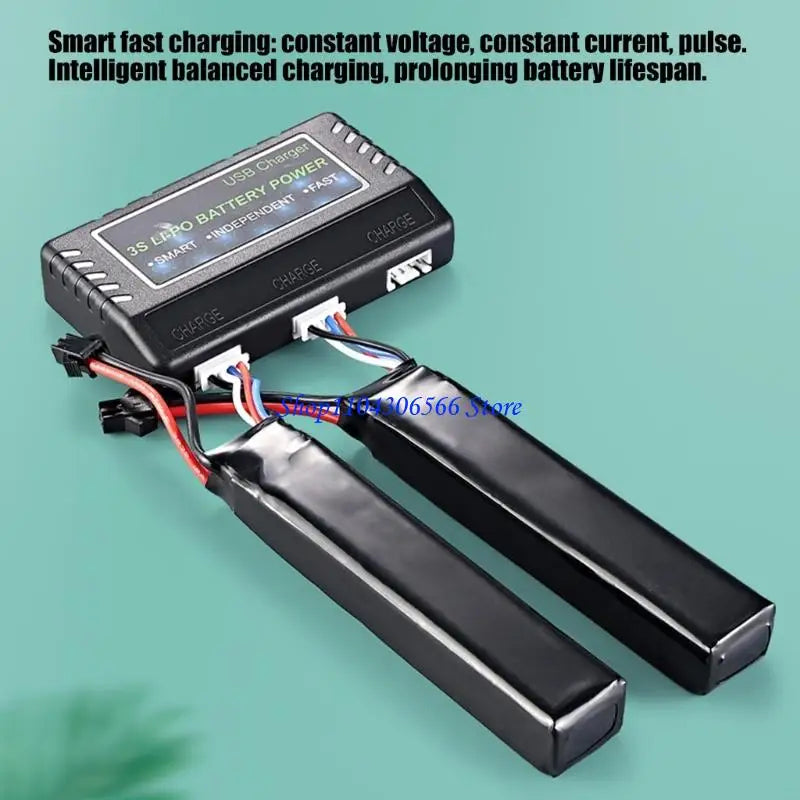 3S LiPo Battery Charger – 3-Slot Smart Charger for RC Cars RC Battery Charger HIP