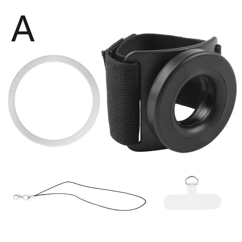 Wrist Strap Magnetic Phone Holder Universal Suitable For Navigation And Sports Easy To Disassemble With Anti Loss Rope HIP A