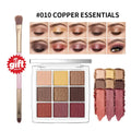 9 Shades Eyeshadow Palette Matte And Shimmer Bright Highlighter For Lying Silkworm With Cosmetic Brush Sweat Resistant Daily Eye HIP 010 Copper