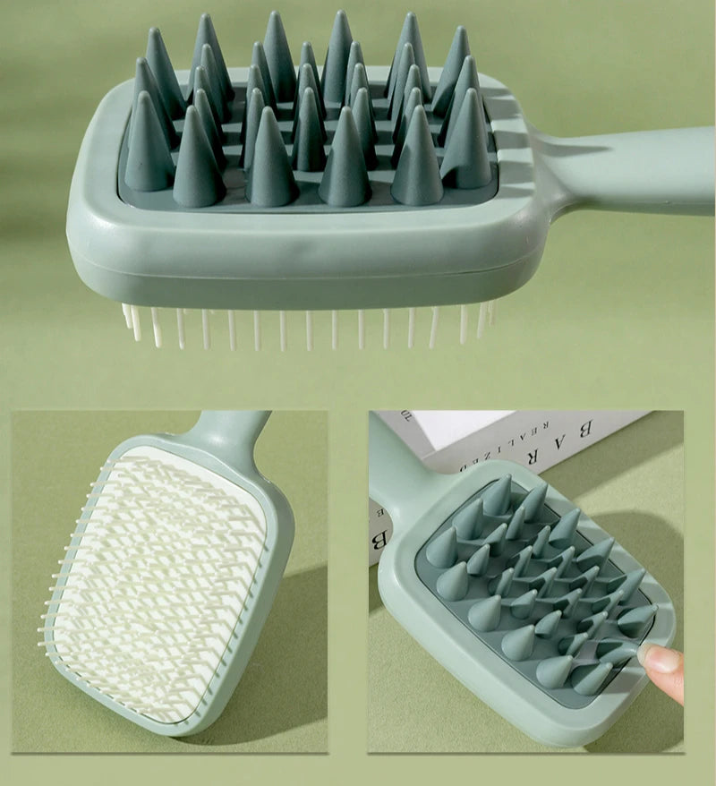 Soft Silicone Shampoo Scalp Hair Massager Hair Washing Comb Shower Brush Bath Spa Massage Brush Wholesale New HIP