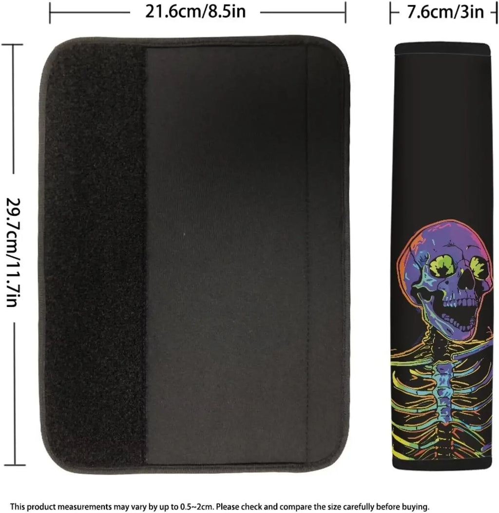 Skull Car Seat Belt Cover – Comfort Shoulder Pads for Adults Seat Belt Cover HIP