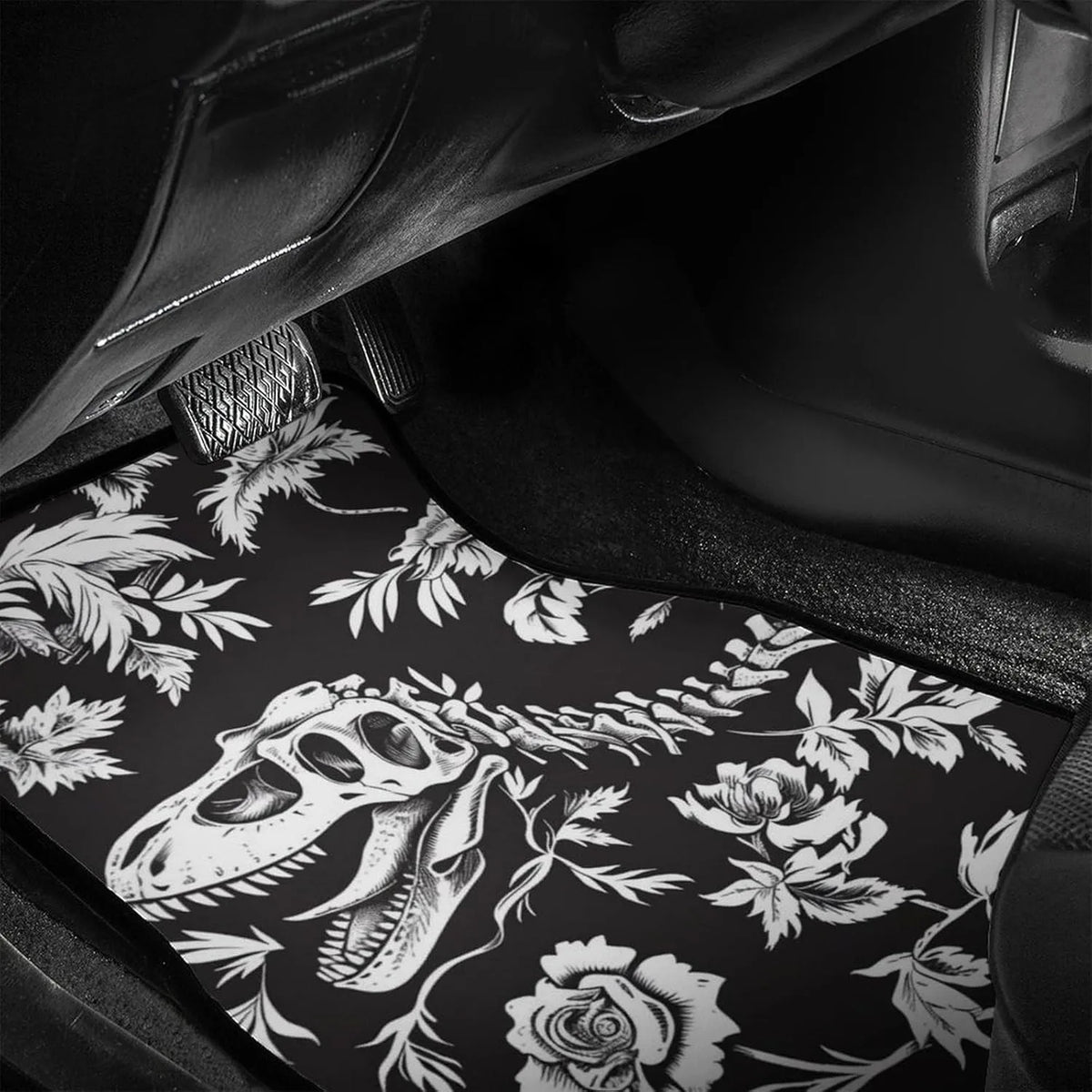 Dinosaur Skeleton Car Floor Mats – 4-Piece All Weather Set Car Floor Mats HIP
