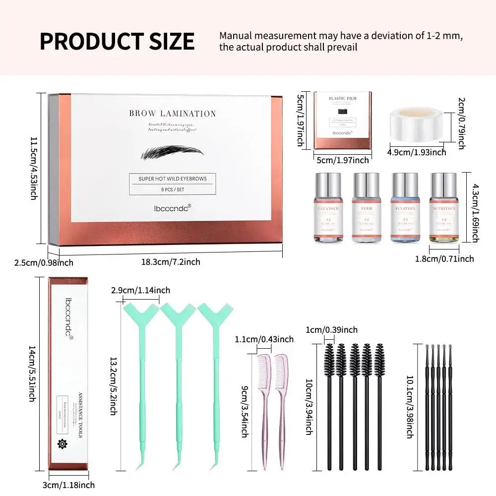 Professional Brow Lamination Kit – Eyebrow Perm & Styling Brow Lamination Kit HIP