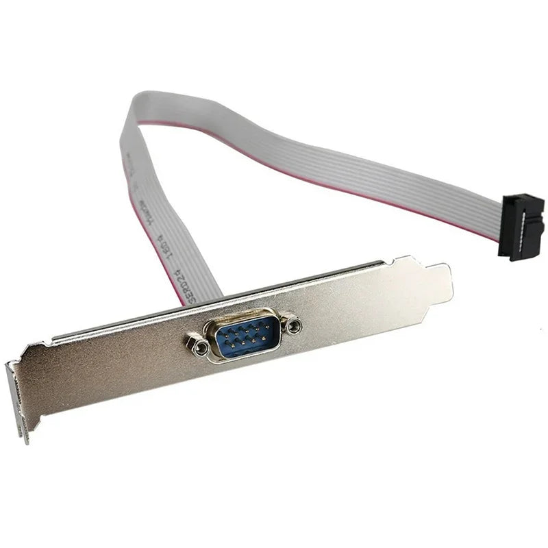DB9 RS232 to IDC 10-Pin Ribbon Cable Bracket Adapter | OULLX Serial Port Adapter HIP Default Title