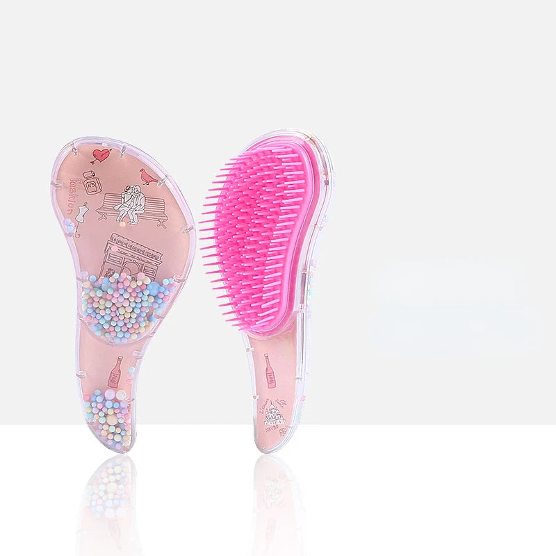 Cartoon Magic Comb Anti-static Massage Unicorn Hair Brushes Tangle Detangle Shower Massage Hairbrush Comb Salon Accessories Pink HIP NO.1