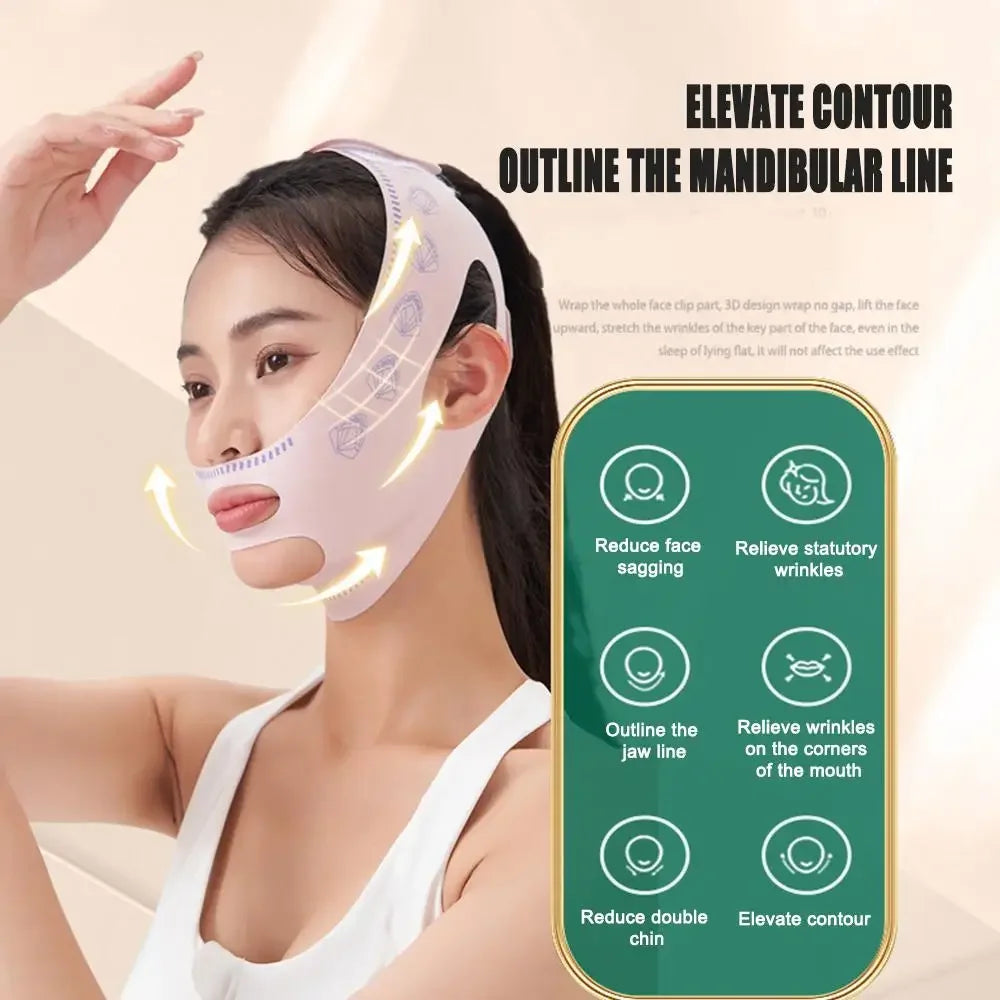 V Line Face Lifting Mask – Chin & Cheek Slimming Strap Face Slimming Mask HIP