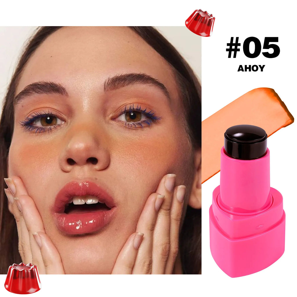 Handaiyan Jelly Blush Stick – 2-in-1 Lip & Cheek Tint Jelly Blush Stick HIP 05 AHOY 9g
