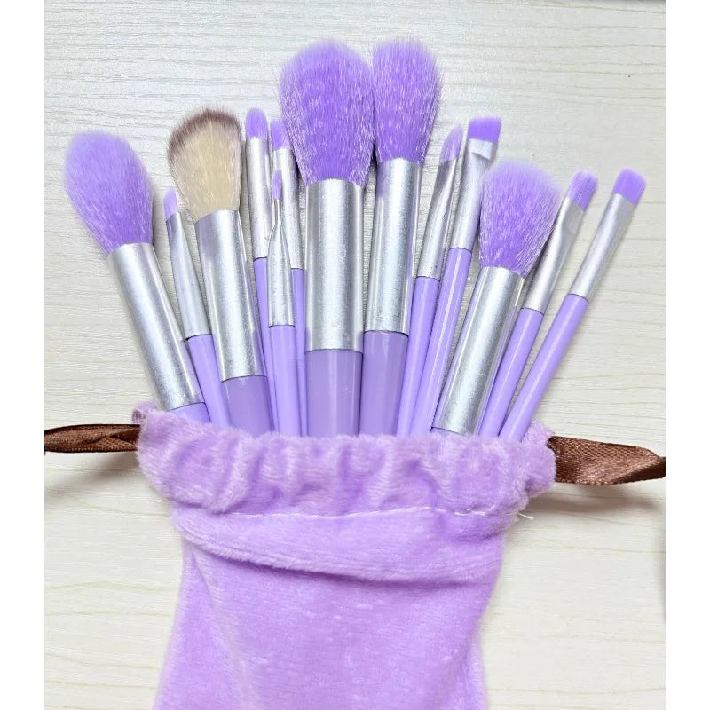 13-Piece Makeup Brush Set – Ultra Soft Bristles | RUZOFO Makeup Brush Set HIP C505-Purple with bag