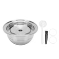 Refillable Coffee Pod Refillable Coffee Pod Fit for Vertuo Plus Stainless Steel Reusable Coffee Capsule with Brush Spoon HIP 150ML