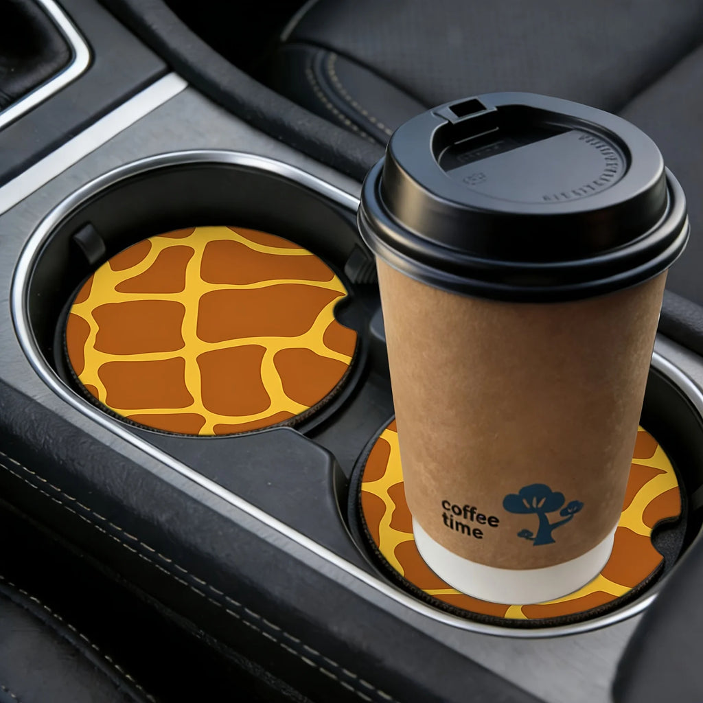 Non-Slip Car Cup Holder Mats – Stylish Drink Coasters 2-Pack Car Cup Holder Mat HIP