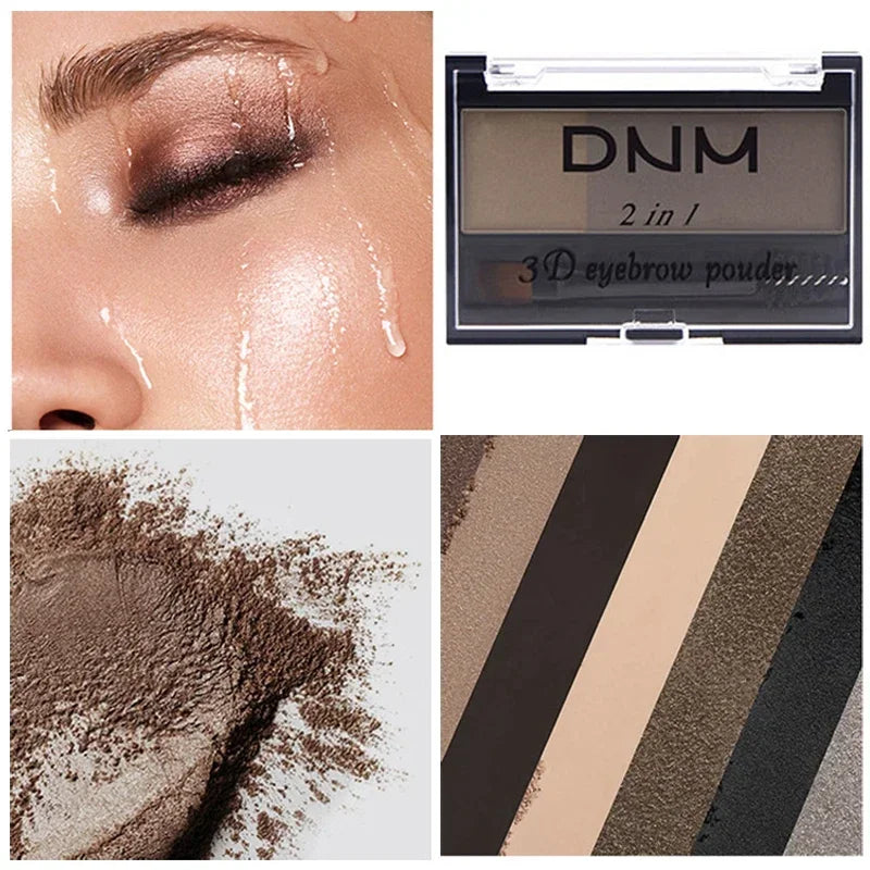 Double Color Eyebrow Powder Professional Makeup Palette Eyebrow Stamp Eye Brow Enhancers Eye Brows Shadow Make Up Brow Powder HIP
