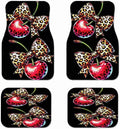 Cherry Leopard Bow Car Floor Mats – All Weather SUV Set Car Floor Mats HIP 1