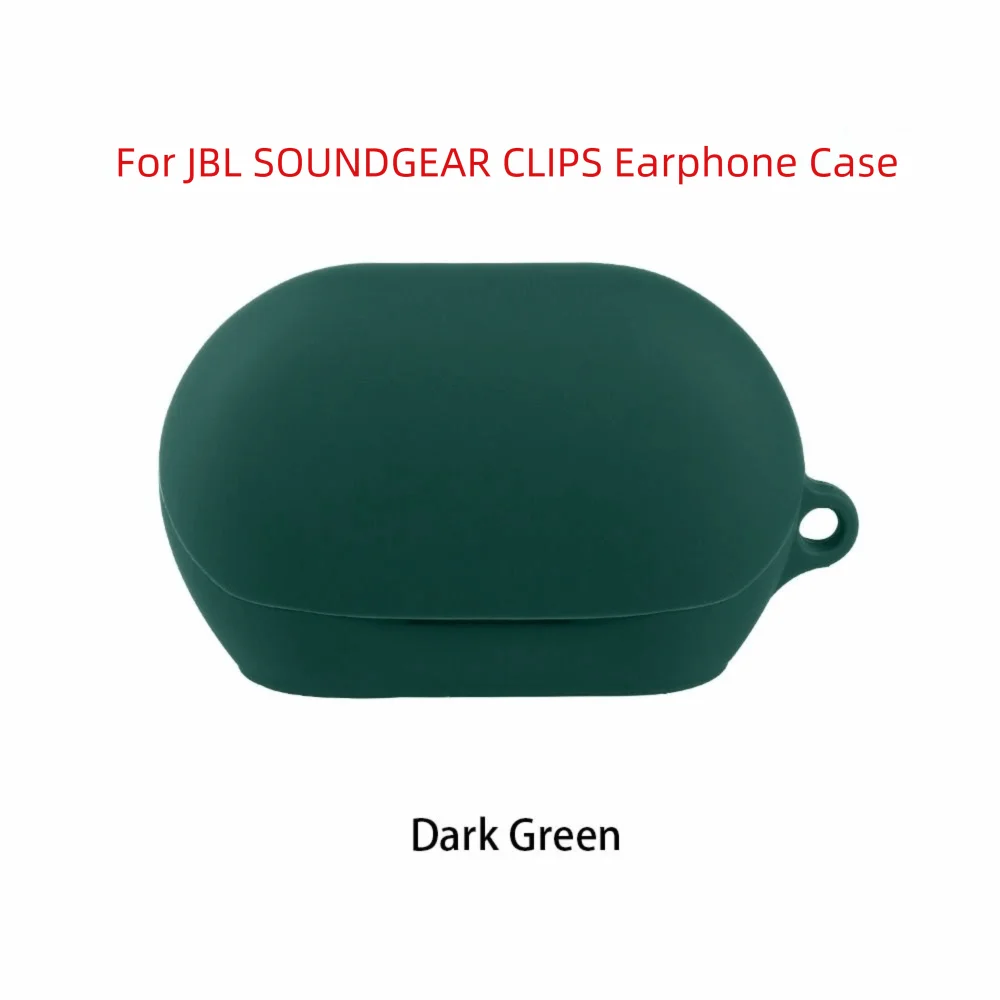 Silicone Earphone Case with Carabiner for JBL SOUNDGEAR CLIPS Earphone Case Cover HIP