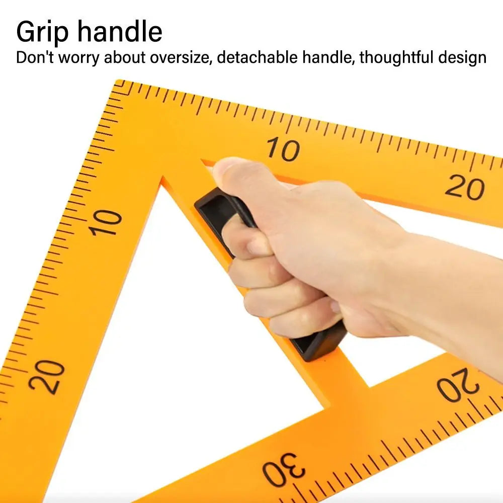 Large Triangular Ruler & Angle Protractor – Math Teaching Tool Geometry Teaching Ruler HIP