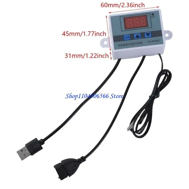 USB Digital Temperature Controller Cable with Probe – 5V Temperature Controller HIP