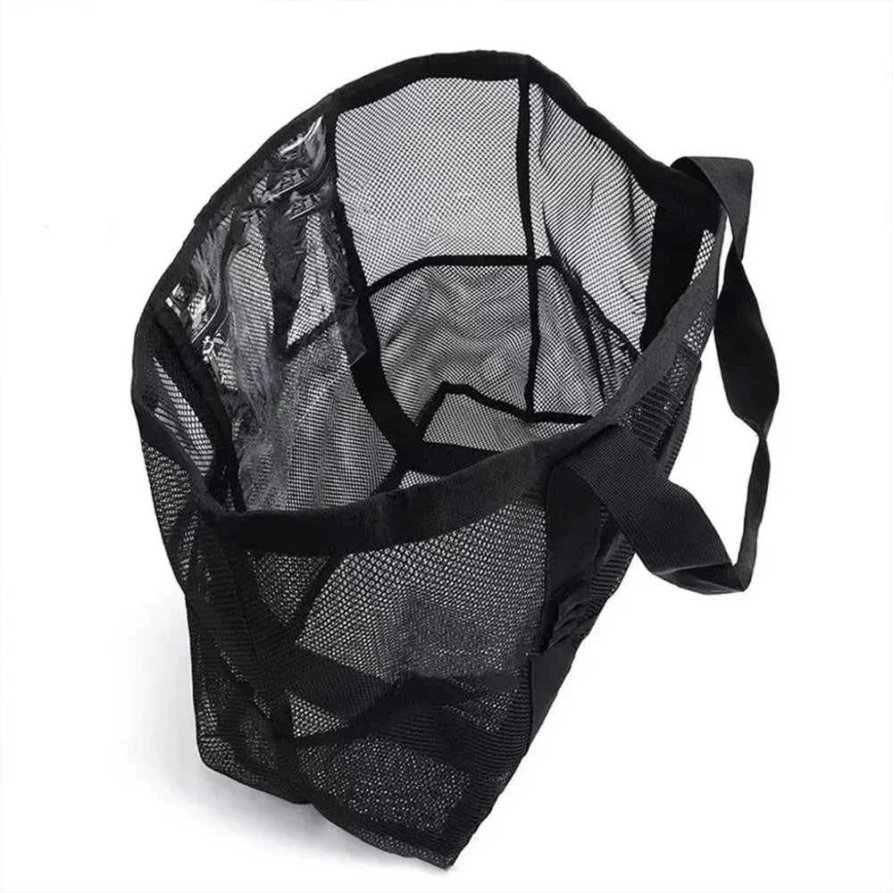 Extra Large Mesh Beach Bag – Multi-Pocket Tote for Gym & Travel Mesh Tote Bag HIP