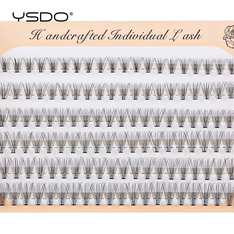 120 Bundles Eyelash Extension Volume Natural Russian Faux Cils 6 Rows False Lashes Individual 10/20/30D Cluster Eyelashes Makeup HIP 10D C 0.07mm|13mm