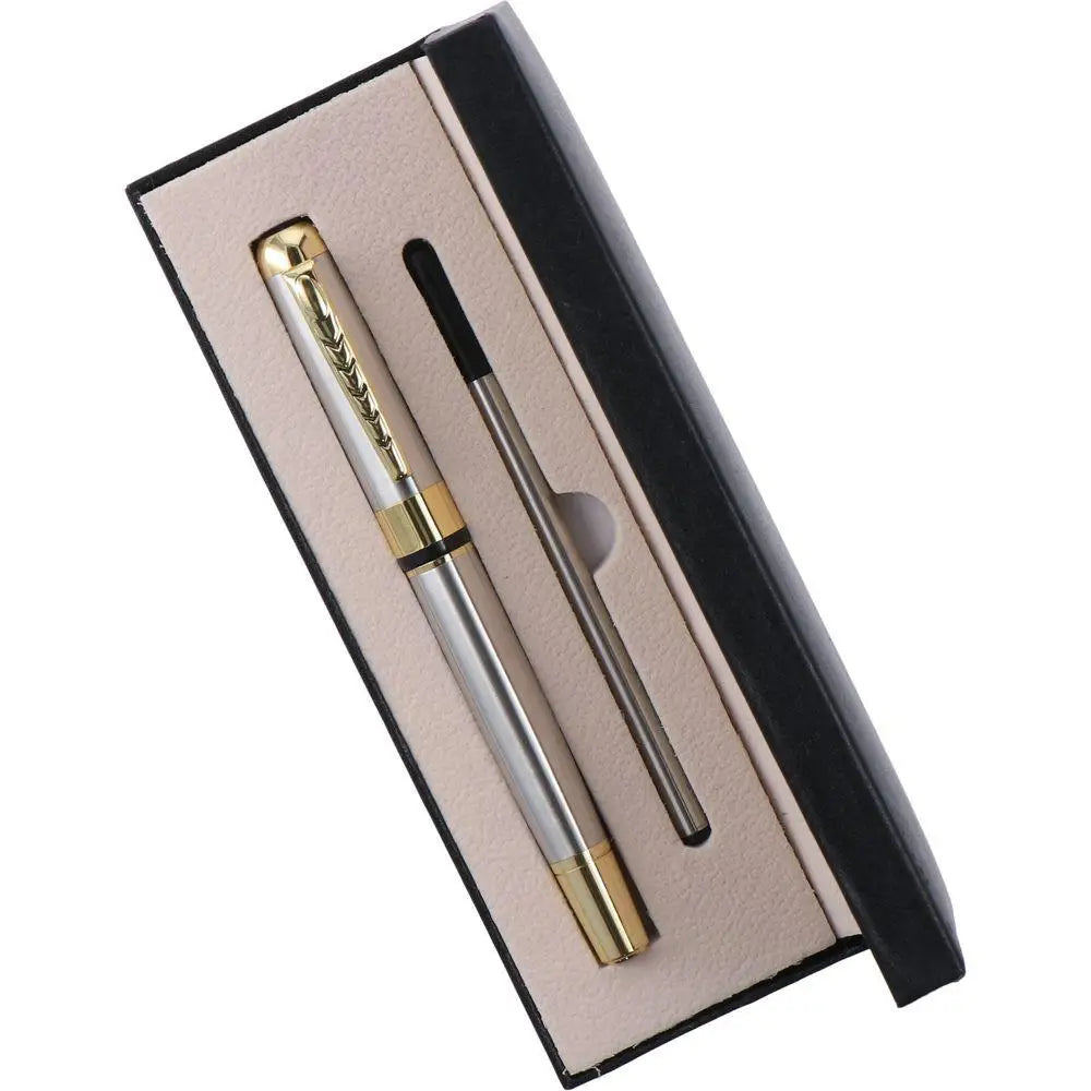 Executive Silver Ballpoint Pen Gift Set with Gift Box | HIP Ballpoint Pen Set HIP