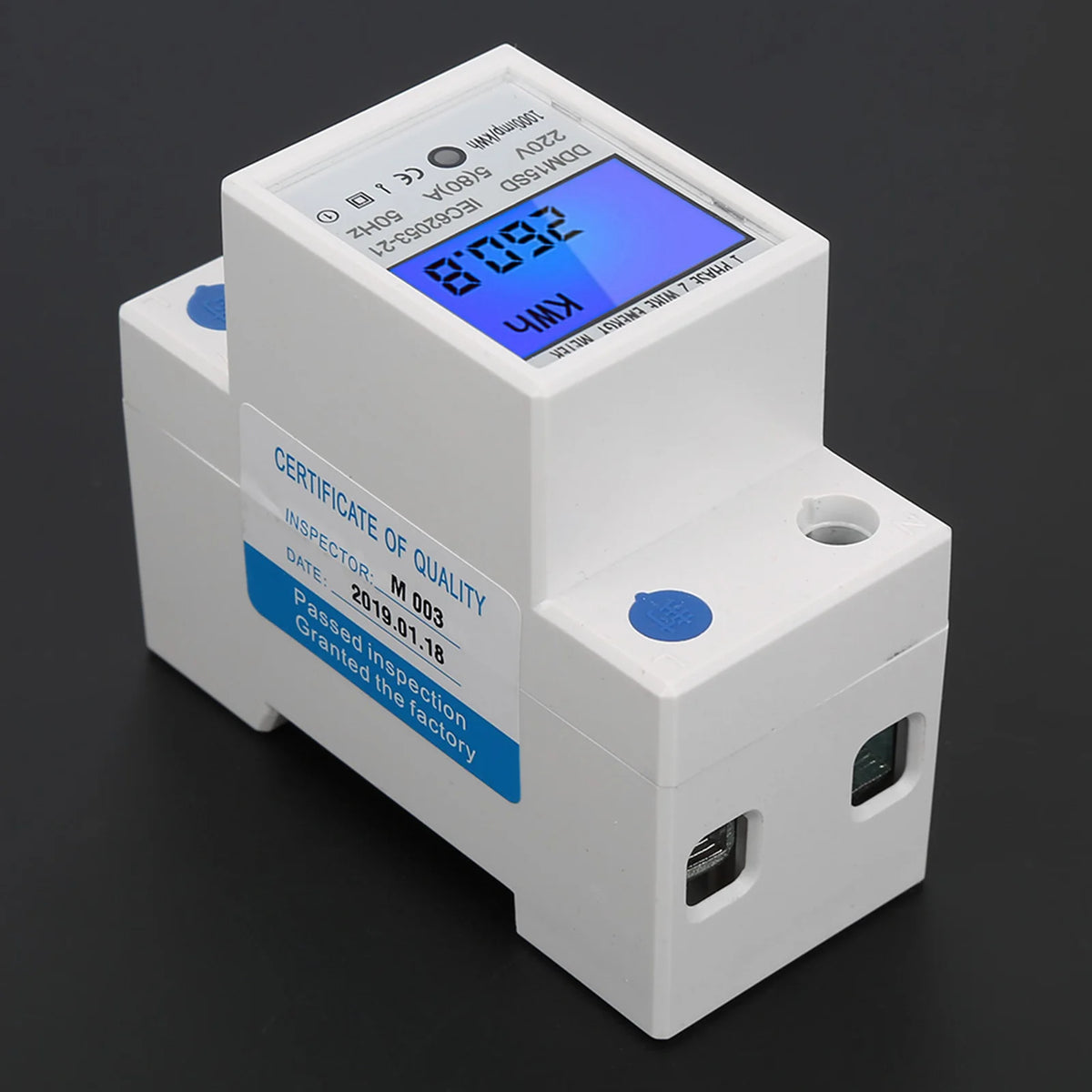 5-80A DDM15SD LCD Backlight Digital Display Single Phase Electronic Energy KWh Meter Energy Meter KWh Meter Electronic KWh Meter HIP