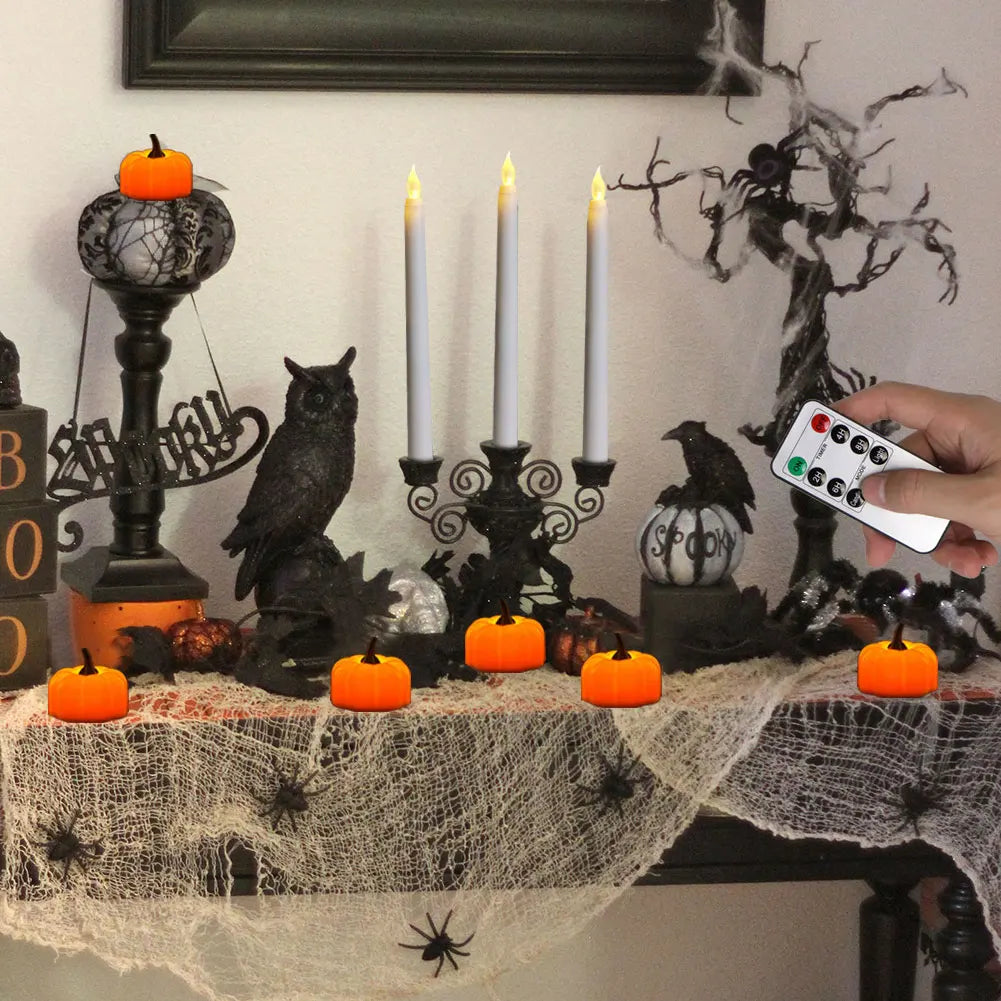 Flameless Pointed Candle Light Long Christmas LED Candle Battery Powered Decorative Church Flickering Candle Light for Event HIP