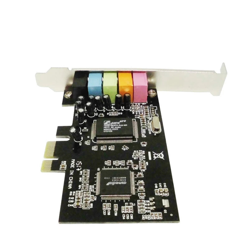 4.1 PCIe Sound Card PCI-Express X1 4-Channel Audio Adapter PCIe Sound Card HIP