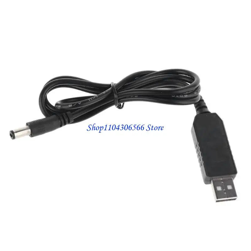 USB 5V to 12V DC Converter Cable – 5.5x2.1mm LED Strip Adapter DC Converter Cable HIP