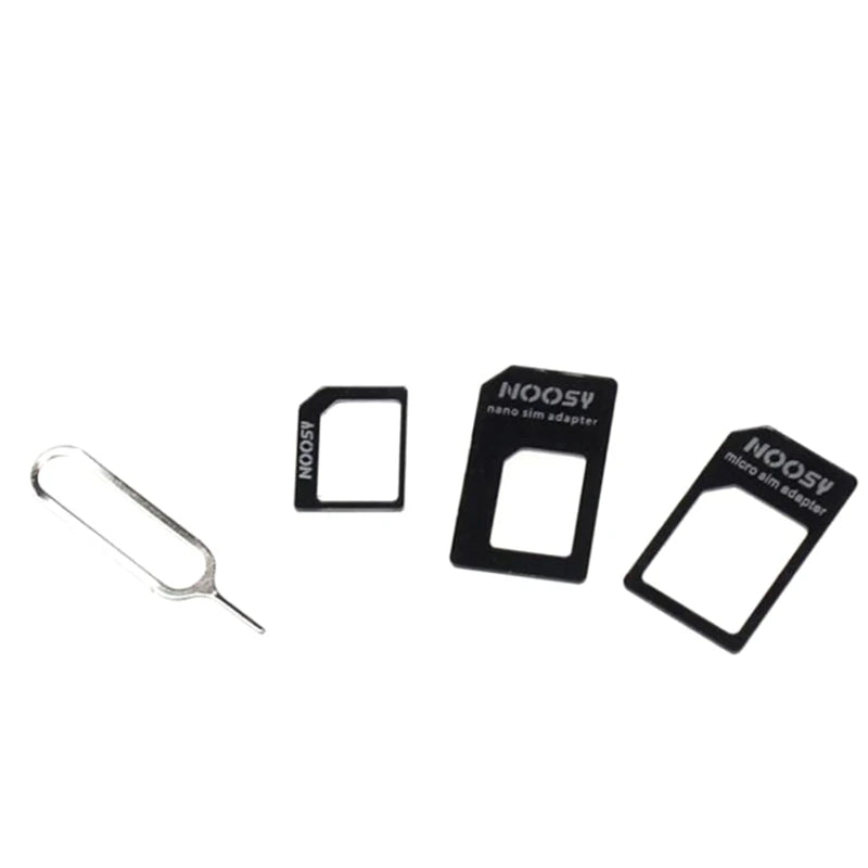 Nano SIM to Micro & Standard Adapter Converter Kit 3-Pack SIM Card Adapter HIP