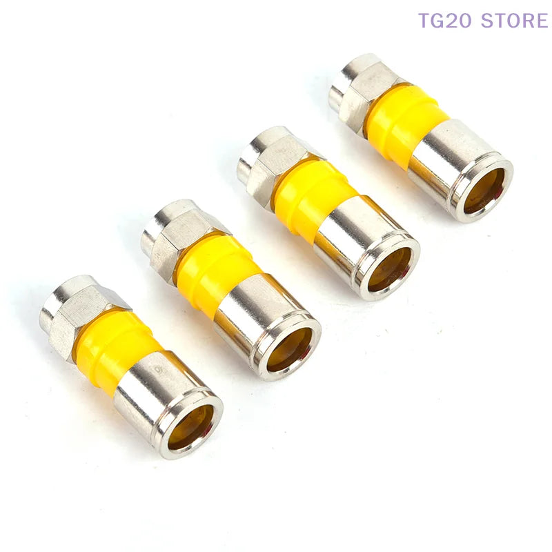 10-Pack RG6 F-Type Waterproof Compression Snap Seal Connectors Coaxial Cable Connector HIP