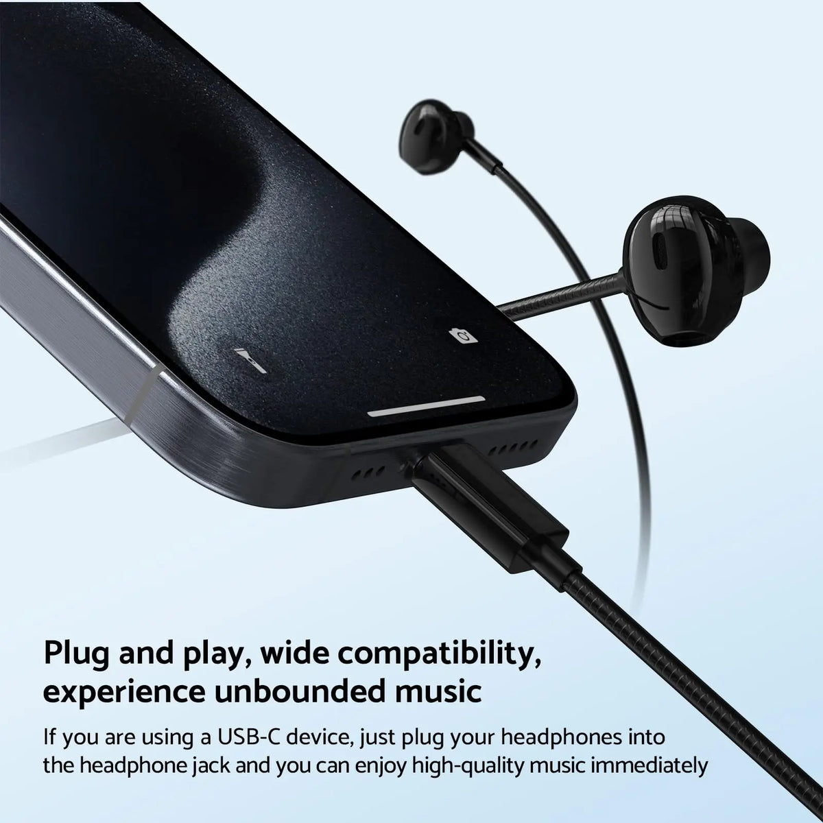 SEamopar USB-C Wired Earbuds – HiFi DAC & HD Mic Wired USB-C Earbuds HIP