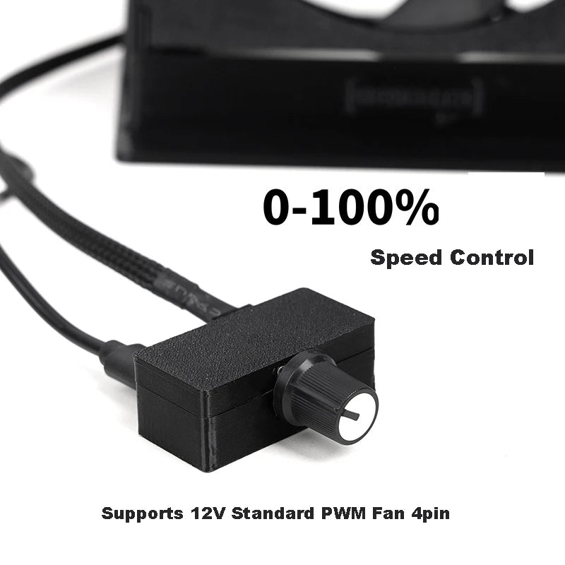 PWM 4-Pin Fan Speed Controller USB to 12V Type-C Adapter PWM Fan Controller HIP