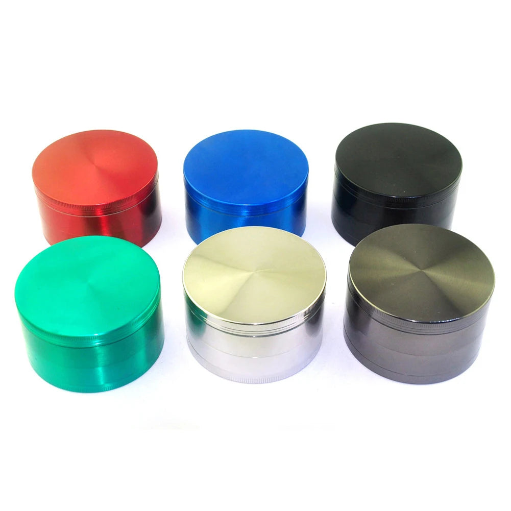 Herb Grinder 4-layer Iridescent Tobacco Grinder Spice Miller Crusher Zinc Alloy Smoke Accessories Nano Paint Surface 40/50mm HIP
