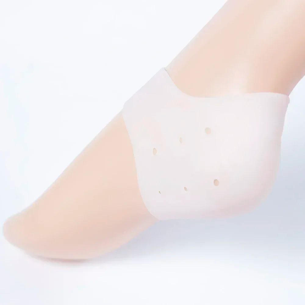 Silicone Moisturizing Heel Socks – Anti-Crack Foot Care Pair Silicone Heel Covers HIP